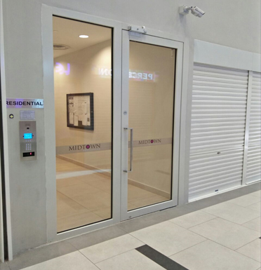 Fire-Rated Glass Door – Midtown Residences